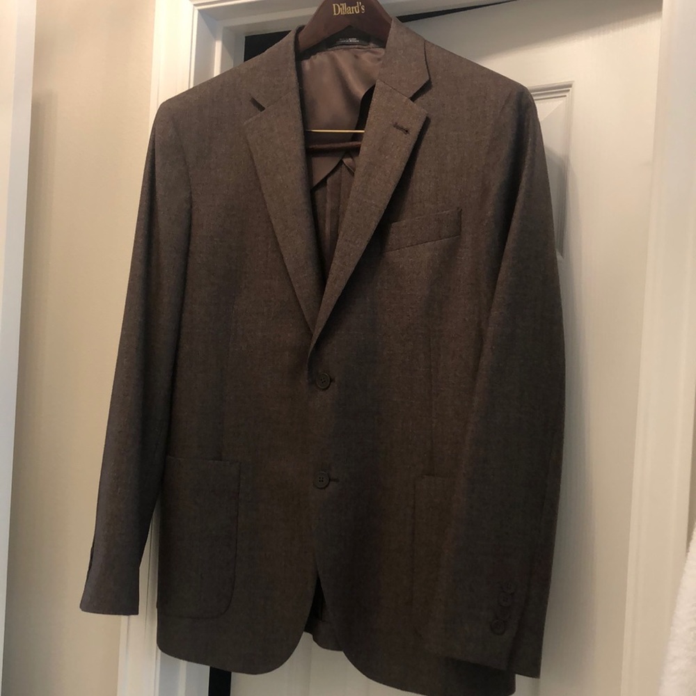 Nordstrom Mens shop trim fit sport coat 42R brown